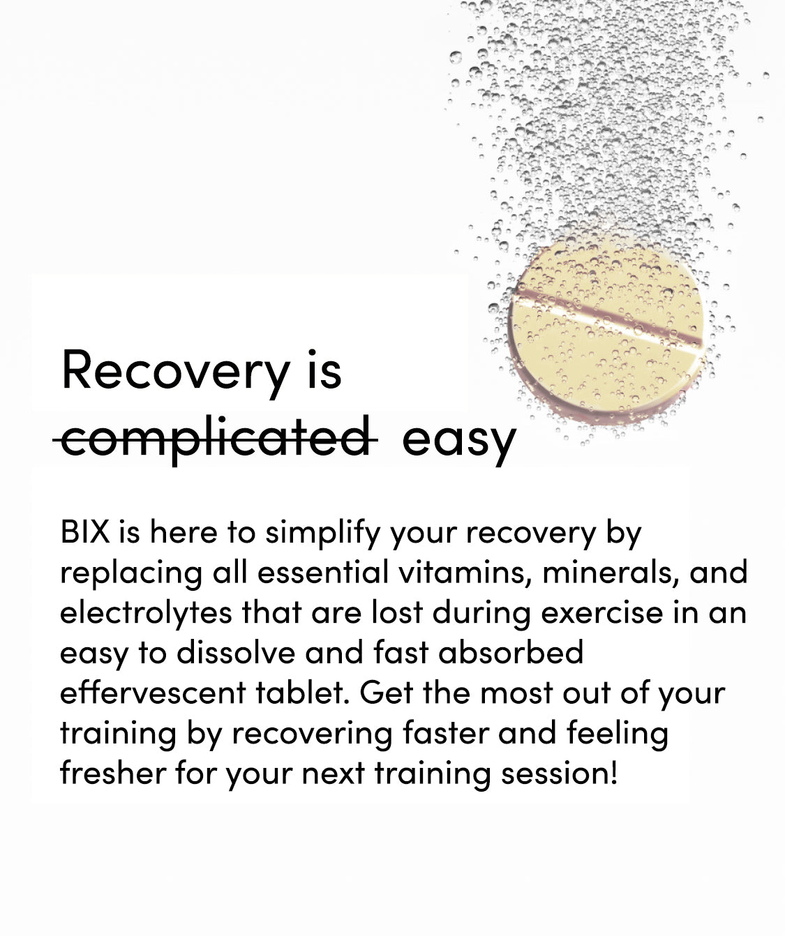 Hydration tablets to help recovery and performance for runners and athletes  